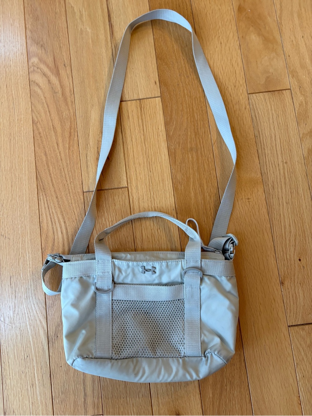 Under Armour Women's UA Studio Mini Crossbody Tote Bag Stone Beige